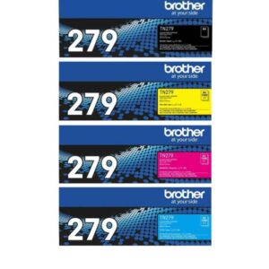Brother TN279 Original Toner Cartridge Multipack (Black, Cyan, Magenta & Yellow) – Genuine Brother