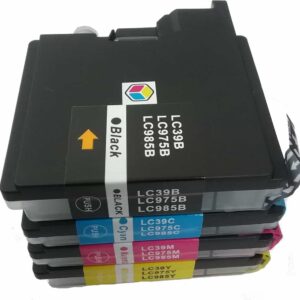 Compatible Brother LC39 / LC985 Ink Cartridge Combo Pack – Black, Cyan, Yellow & Magenta