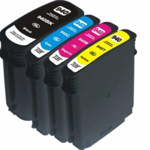Compatible HP 940XL / 940 High Yield Ink Cartridge Multi-Pack – Black, Cyan, Magenta & Yellow