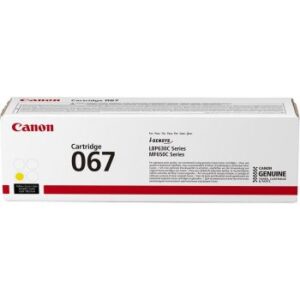 Canon 067 Yellow Original Toner Cartridge | Genuine Canon Yellow Toner for i-SENSYS LBP631Cw, LBP633Cdw, MF651Cw, MF655Cdw & MF657Cdw