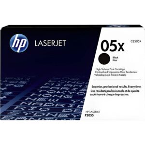 HP 05X Original High Yield Black Toner Cartridge CE505X – 6,500 Page Yield for HP LaserJet P2055 Series