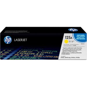 HP 125A HCB542A Original Yellow Toner Cartridge – Compatible with HP Color LaserJet CP1215, CP1515, CP1518 & CM1312 MFP – 1,400 Pages