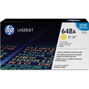 HP 648A (CE262A) Original Yellow LaserJet Toner Cartridge | 11,000-Page Yield