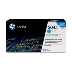 HP 504A (CE251A) Original Cyan LaserJet Toner Cartridge | 7,000-Page Yield
