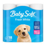 Baby Soft Fresh White 2 Ply Toilet Paper - Pack of 18