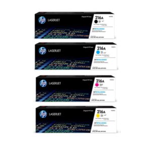 HP 216A Original Toner Cartridge Multipack (Black, Cyan, Magenta & Yellow) – Genuine HP