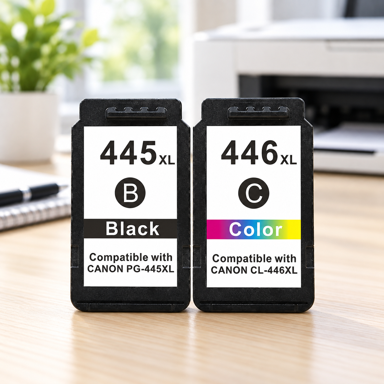 Compatible Canon PG-445XL CL-446XL Ink Cartridge Set