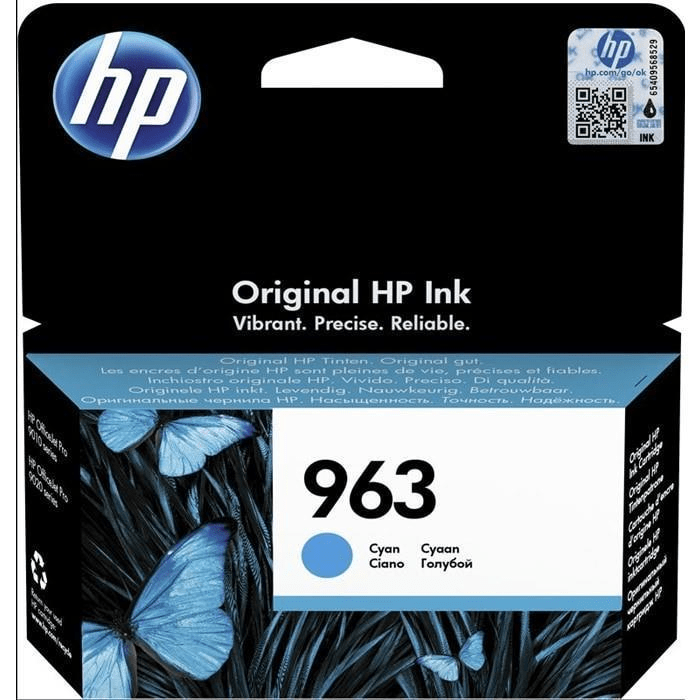 3ja23ae-ink-20692938588324.png HP 963 Original Cyan Ink Cartridge For HP Officejet Pro 9010:9010e; 9020:9020e series - Image 1