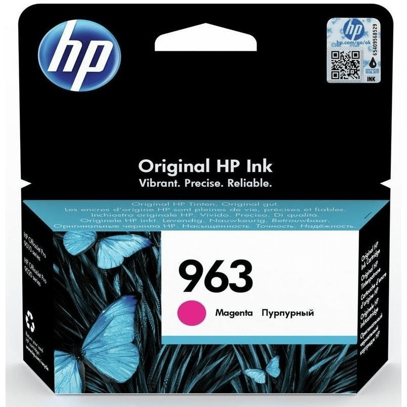 3ja24ae-ink-20692941766820.png HP 963 Original Magenta Ink Cartridge For HP Officejet Pro 9010:9010e; 9020:9020e series - Image 1