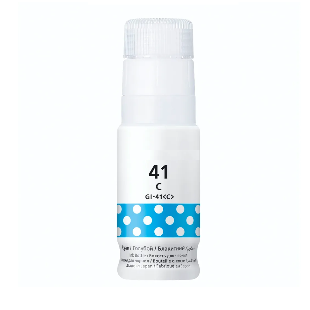 41-Syan.png Canon GI-41 Cyan Generic Ink Bottle - Image 1