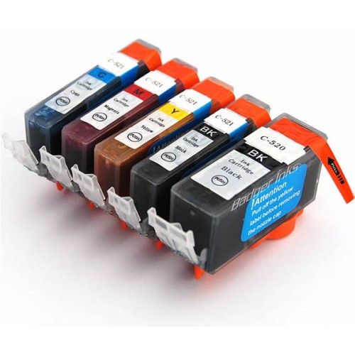 45333928-1-zoom.jpgtakealot-42523929-1.jpg Compatible Ink Canon 520 / 521 Value Pack Combo Deal (B,C,M,Y) - Black & Al - Image 1