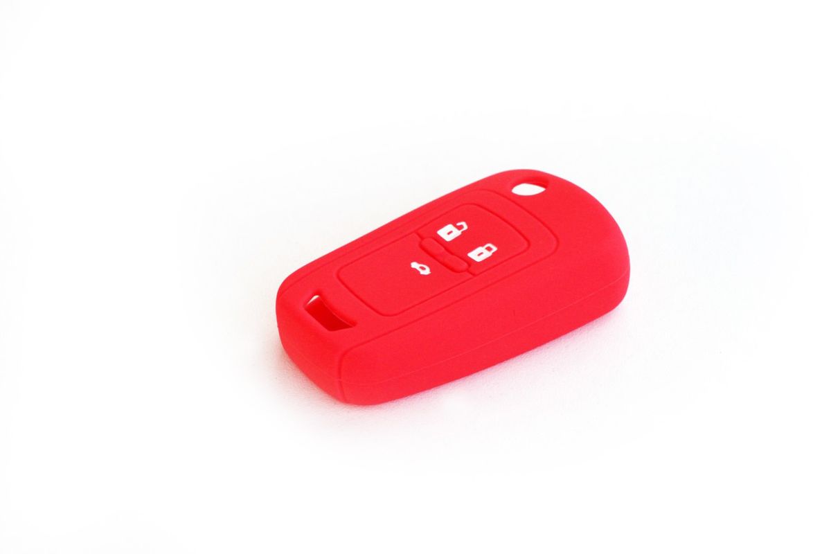 46499426-1-zoom.jpgtakealot-43680743-1.jpg Silicone Car Key Protector - Chevrolet 3 Button (Red) - Image 1