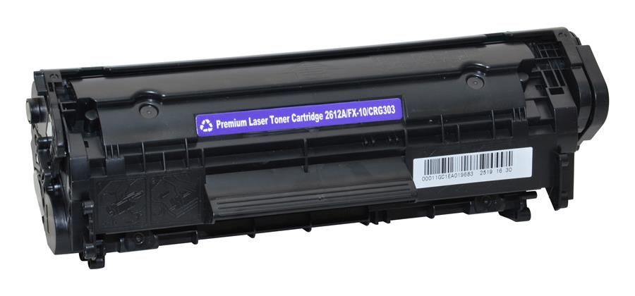 47575770-1-zoom.jpg Generic HP Q2612A / Canon FX-9 FX-10 / 2612A 2612 12A Black Compatible Toner Cartridge - Image 1