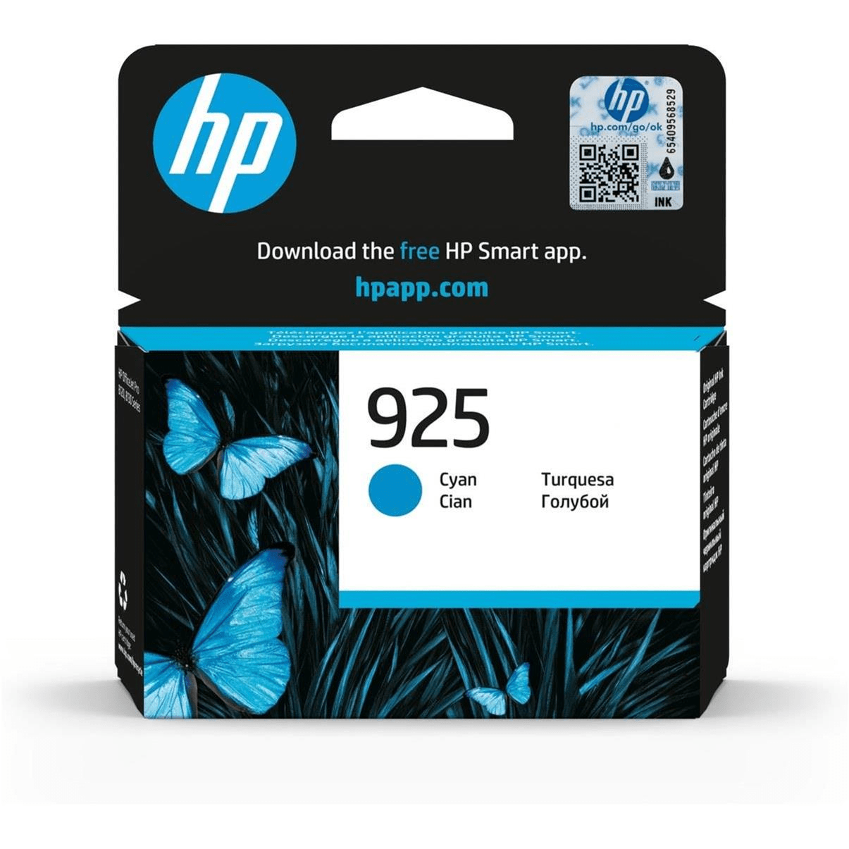4k0v6pe-ink-44755703922852.png HP 925 Original Cyan Ink Cartridge For HP Officejet Pro 8120 series: HP Officejet Pro 8310 series - Image 1