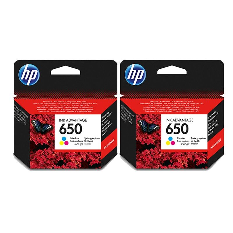 50696945-1-zoom.jpgtakealot-47796949-1.jpg HP 650 Tri-Colour ONLY Ink Bundle (2x Tri-Colour ink Cartridges) - Image 1
