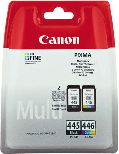 54ec1c2346375-zoom.jpgtakealot-34187121-1.jpg Canon PG-445 & CL-446 Original Ink Cartridges Multipack - Black & Colour - Image 1
