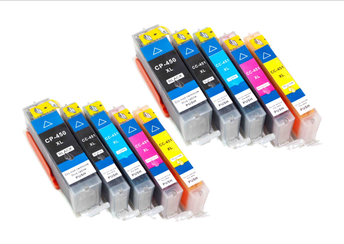 57520297-1-zoom.pngtakealot-54502193-1.png 2 x Canon Combo Pack Generic Ink Cartridge CLI-451XL / PG-450XL - Image 1