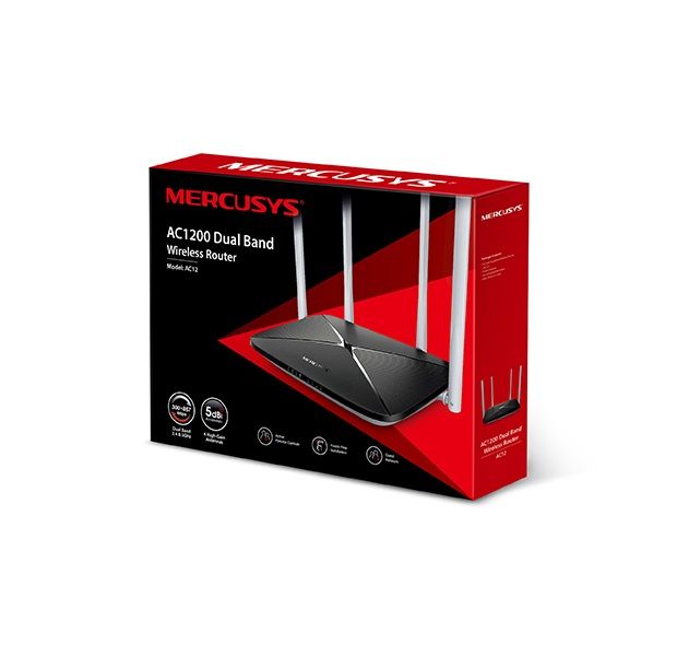 Mercusys AC12 AC1200 Dual Band Wireless Router Mercusys AC12 AC1200 Dual Band Wireless Router
