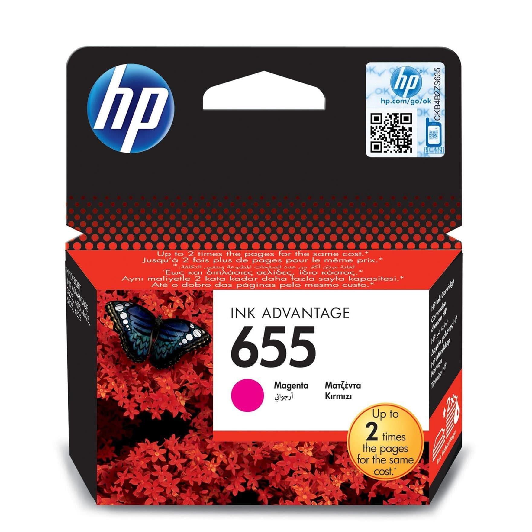 8148c6ec-a269-471b-aaf2-0b70b11f00de-1.jpg HP 655 Original Magenta Ink Advantage Cartridge For HP Deskjet Ink Advantage 3500e - Image 1
