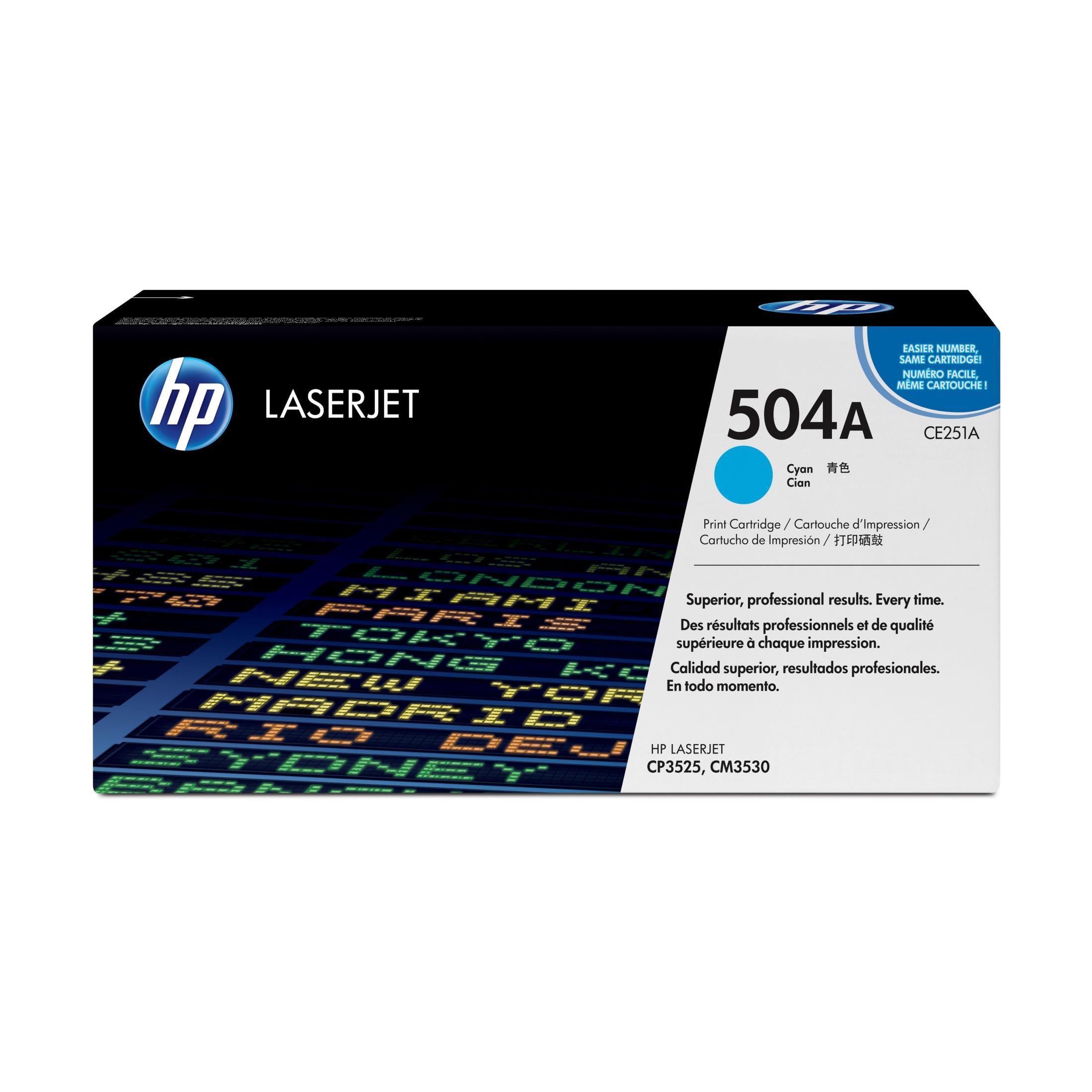 93da61fa-2d8d-45fc-92fa-52c19027ad69-0.jpg HP 504a Original Cyan Laserjet Toner Cartridge For HP Color Laserjet Cp3525 - Image 1