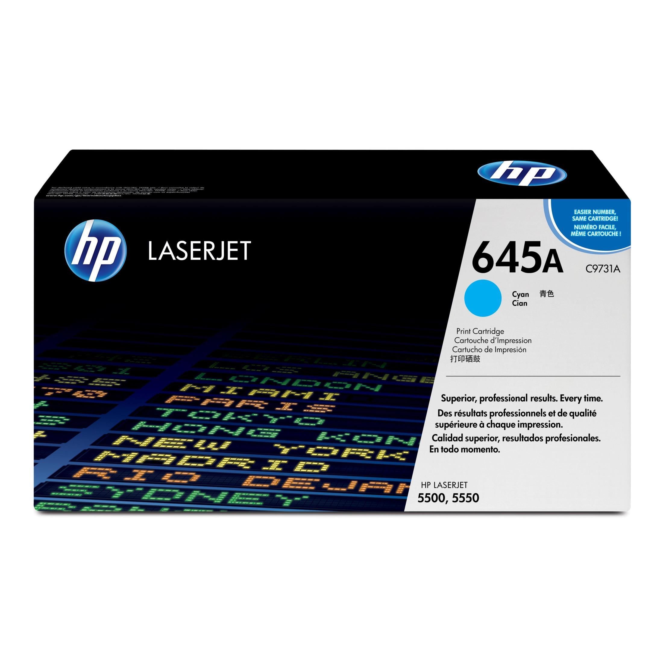 99823fc9-7e42-4acc-b8d9-15faf5dfd9ae-0.jpg HP 645a Original Cyan Laserjet Toner Cartridge For HP Color Laserjet 5500:5550 - Image 1