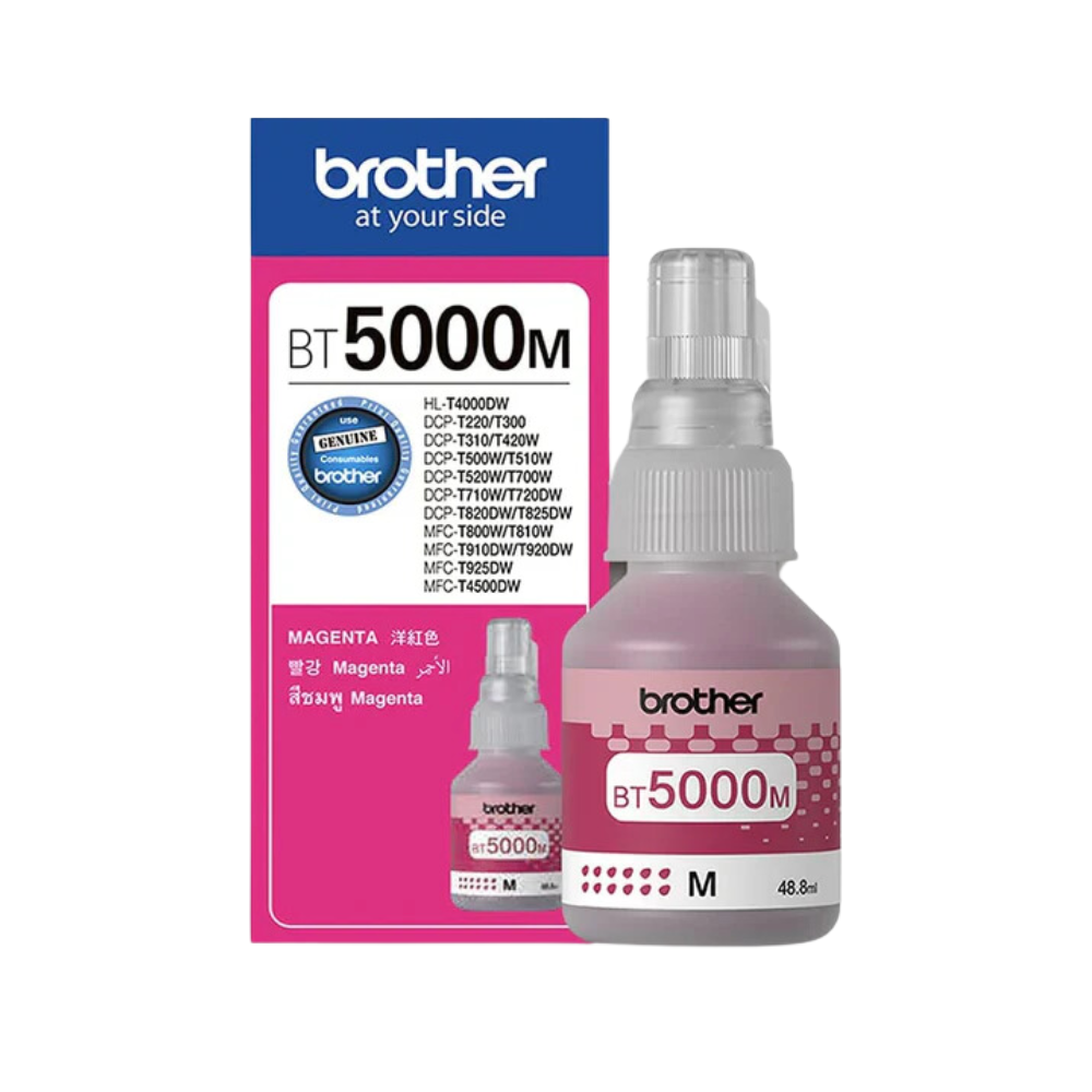 Brother-BTD-5000-Magenta-Original-Ink.png Brother BT-5000 Magenta Original Ink Cartridge (BT5000M) - Image 1
