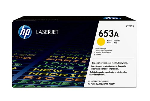 CF322A_default.jpg HP 653A Yellow Toner Cartridge - Image 1