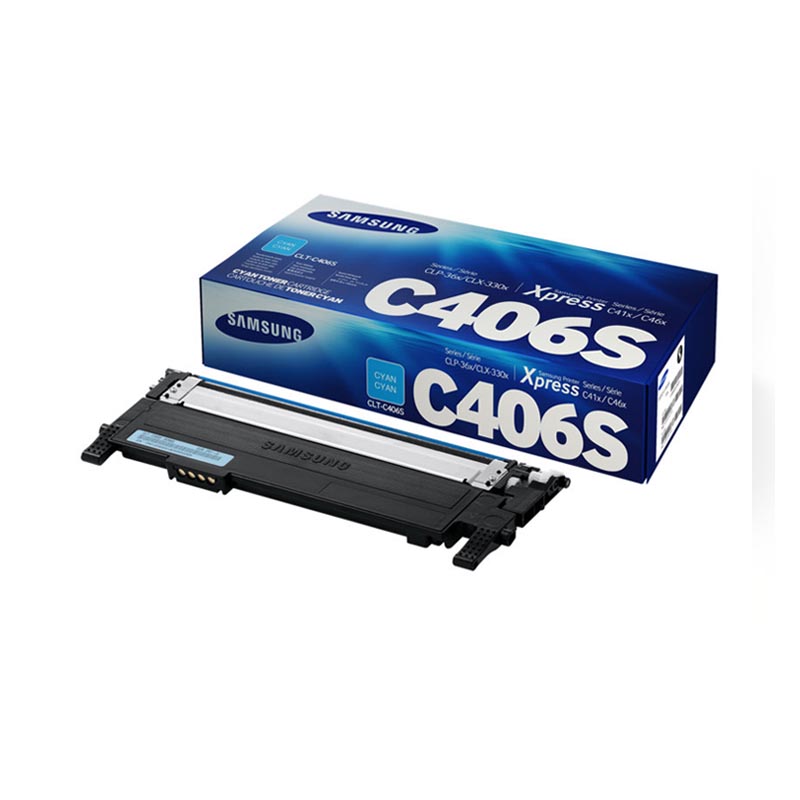 CLT-C406S-1-5.jpg Samsung 406S Cyan Toner Cartridge - Image 1
