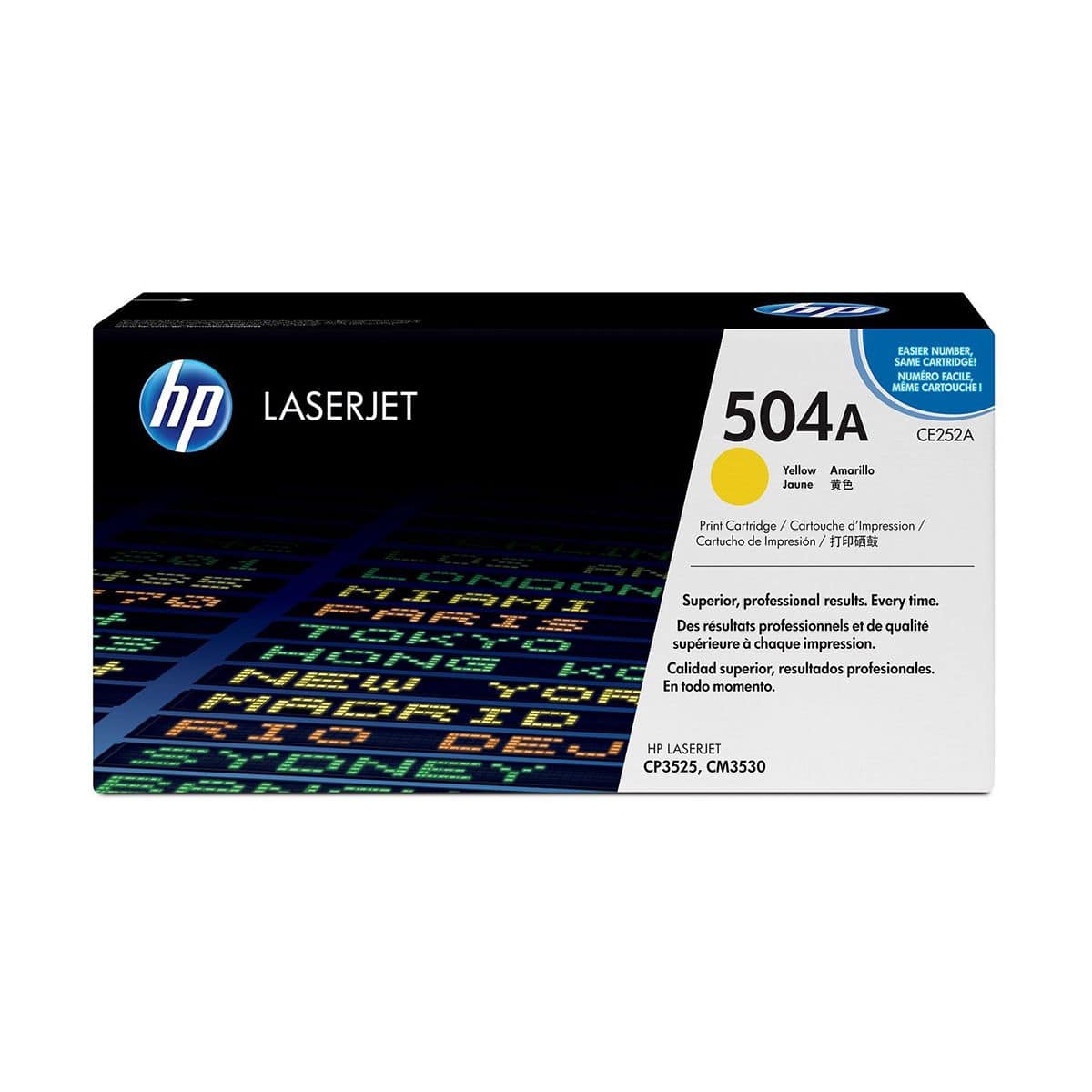 HCE252A.jpg HP 504A (CE252A) Original Yellow LaserJet Toner Cartridge | 7,000-Page Yield - Image 1