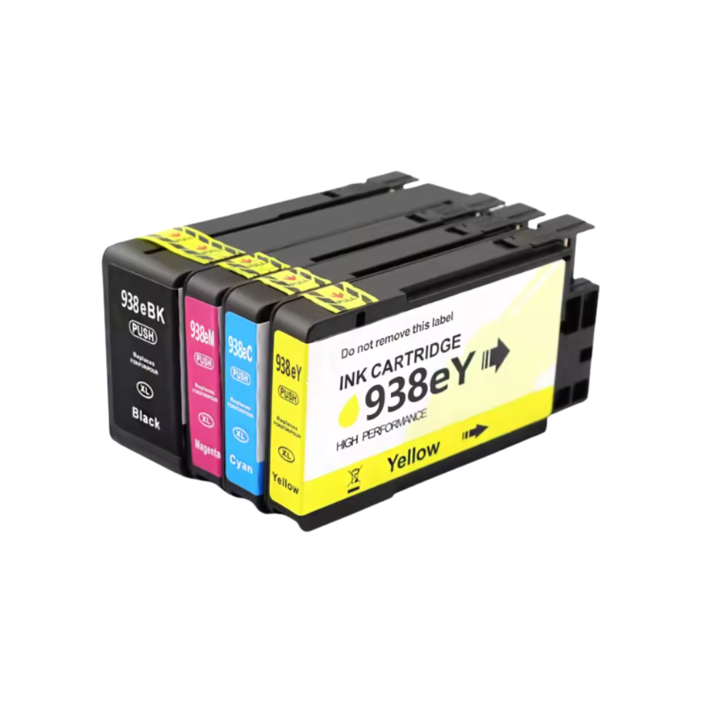 HP-938BCMY-Ink.png HP 938e BK/C/M/Y Generic Ink Cartridge *Value Pack* - Image 1