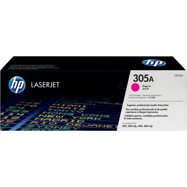 HPCE413A_0-2.jpg HP 305A Magenta Original LaserJet Toner Cartridge,2,600 pages - Image 1