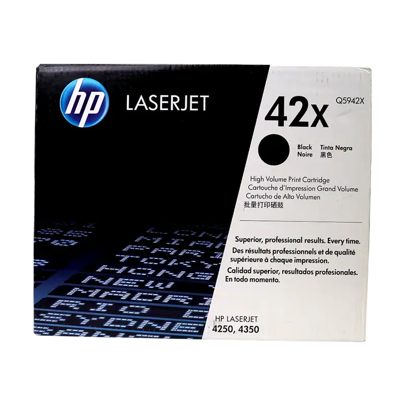 InkGenie-Genuine-HP-42X-Black-Q5942X_800x.webp Original HP 42A Black LaserJet Toner Cartridge (Q5942A) for HP LaserJet 4240, 4250, 4250n, 4250tn, 4350, 4350n, 4350tn & 4350dtn Printers - Image 1