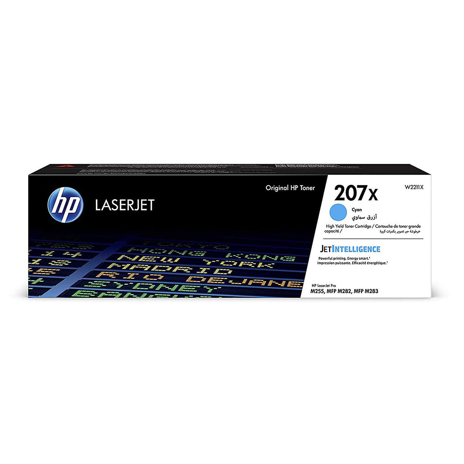LD0005596806_2.jpg Original HP 207X Cyan High Yield LaserJet Toner Cartridge (W2211X) for HP Color LaserJet Pro M255, M282 & M283 Series - Image 1