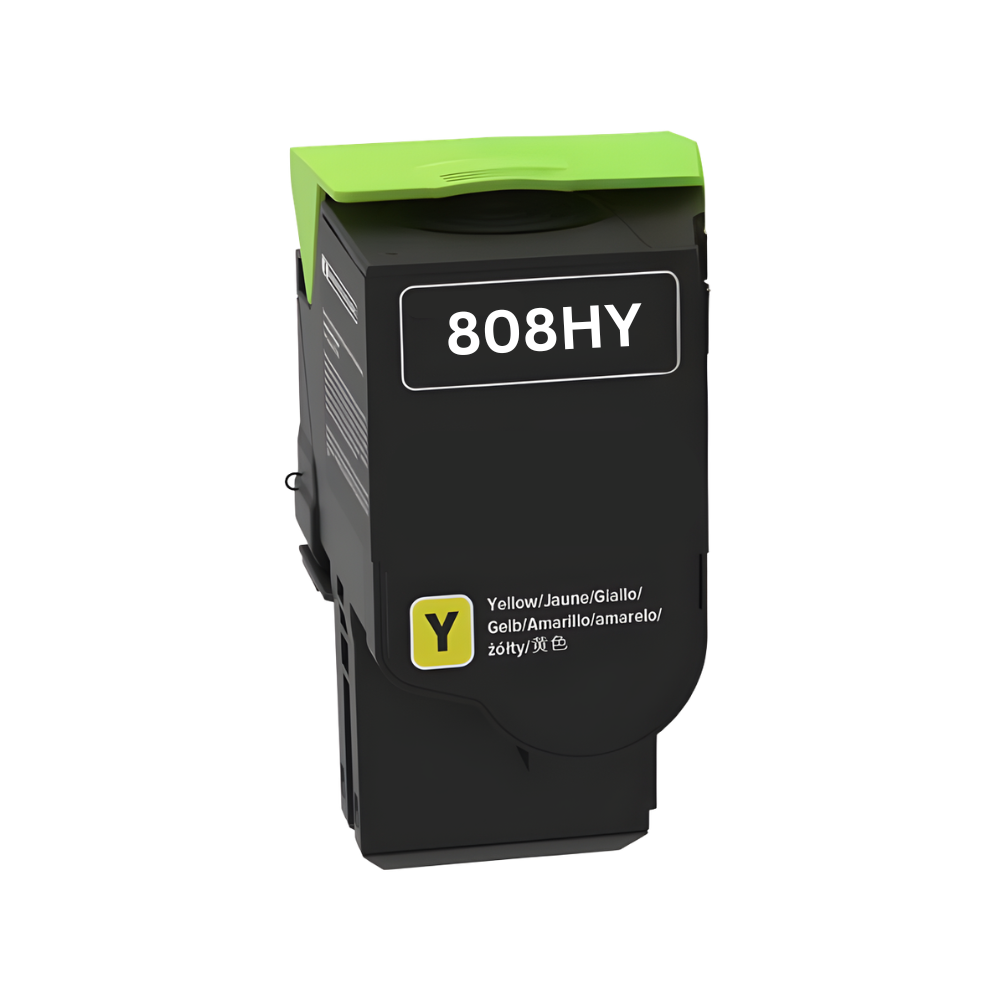 Lexmark-808H-Yellow-Generic-Toner.png Lexmark 808H Yellow Generic Toner Cartridge - Image 1