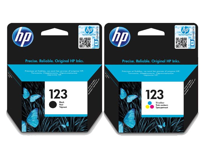 NDLE123XLBKCL-1-zoom.jpgtakealot-53395895-1.jpg HP 123 Black + 123 Tri-Colour Original Ink Cartridge Bundle - Image 1