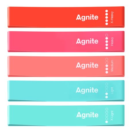 TA-PLID101272960.jpg Agnite Yoga Elastic Rubber Resistance Bands 5 PCS - Image 1