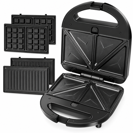 TA-PLID103378559.png SKY-TOUCH 3-in-1 Sandwich Maker with Removable Plates - 750W - Image 1