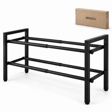 TA-PLID103383227.png BENZOLI 2-Tier Shoe Rack Expandable Shoe Storage Organizer Shoe Shelf - Image 1