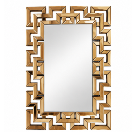 TA-PLID103583051.png Modern Gold Geometric Wall Mirror - Rectangular Decorative Mirror GS14 - Image 1