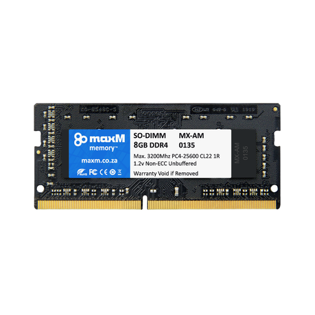 TA-PLID93003179.png maxM 8GB DDR4 3200Mhz So-Dimm Laptop Notebook Single Ranked Memory RAM - Image 1