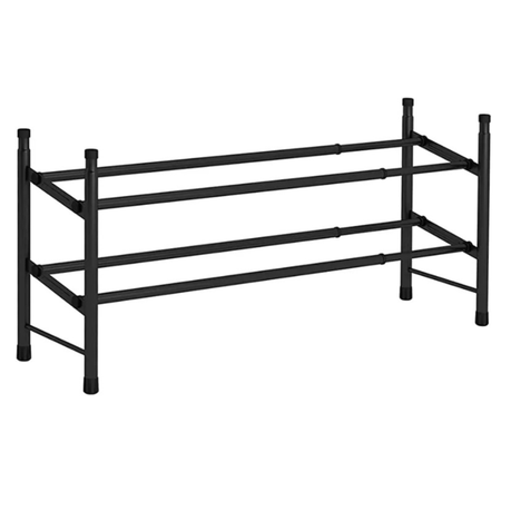 TA-PLID93154801.png Pigna Expandable Length Shoe Rack - (2-Layered Freestanding Stackable) - Image 1