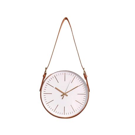 TA-PLID96613448.jpg Wall Clock with Belt - Rose Gold - 30CM - Image 1