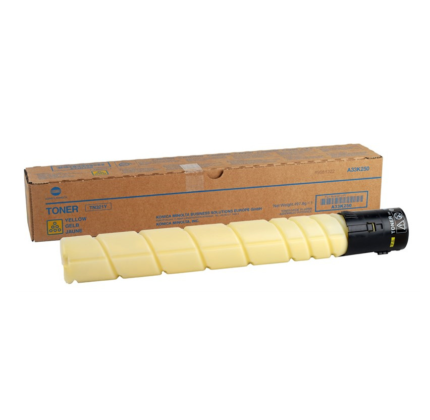 TN321-Yellow.jpg Minolta TN-321 Premium Yellow Generic Toner - Image 1