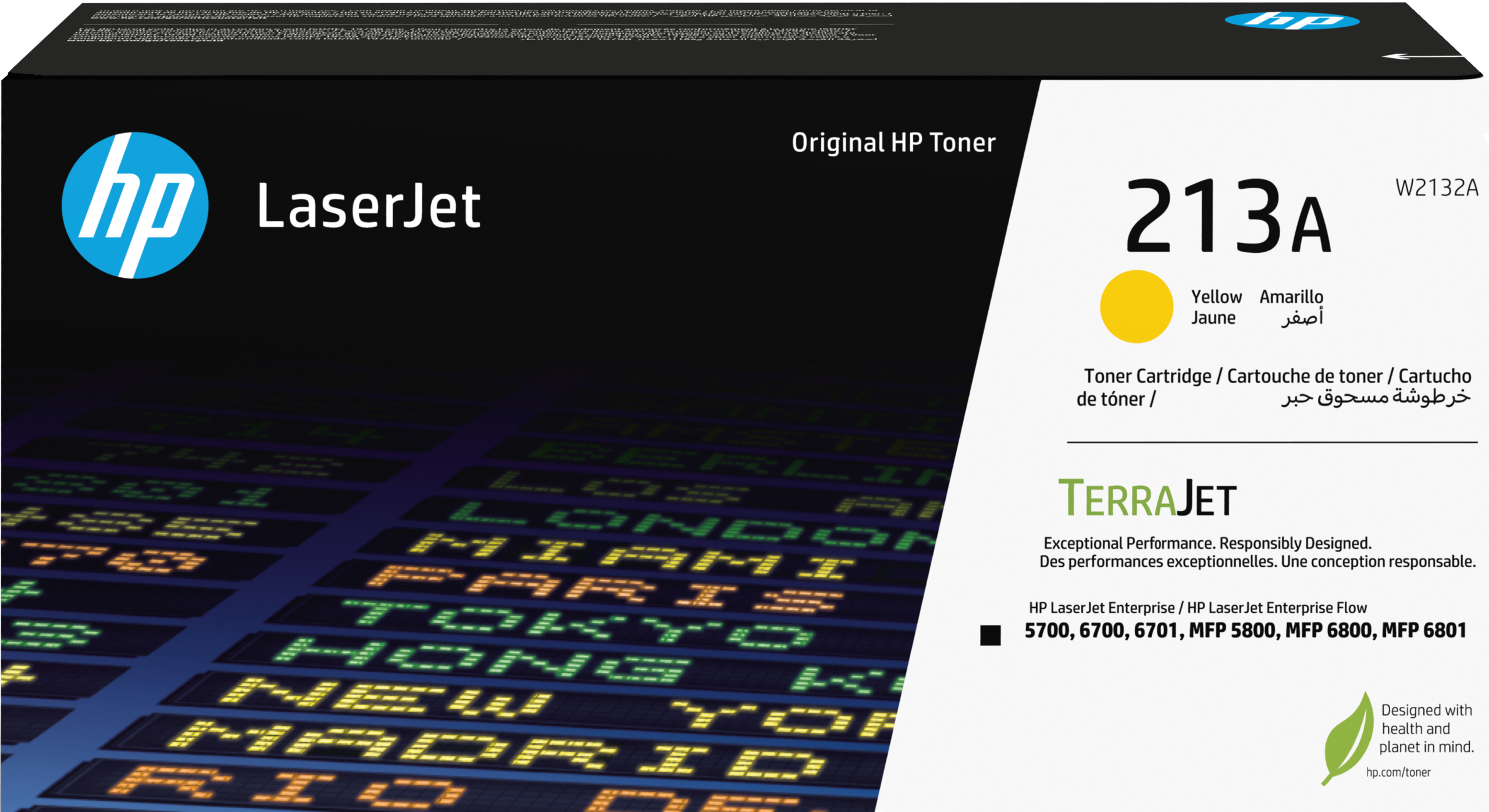 W2132A_default.png HP 213A Yellow Original LaserJet Toner Cartridge - Image 1