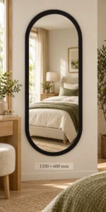 Design House Alhamba Mirror Black 1200 x 600 mm - Image 4