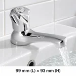 Allure Basin Pillar Tap Basin 15 mm - Image 2