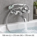 Allure Bath Mixer Tap with Hand Shower and Accessories - Image 4