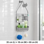 Bathroom Basics Large Shower Caddy Grey - Image 2