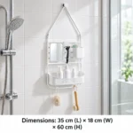 Bathroom Basics Large Shower Caddy White - Image 2