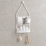 Bathroom Basics Large Shower Caddy White